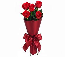Букет 5 Красных роз Эдлесс Лав в Поведниках