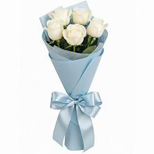 Букет 5 Белых роз Проуд #REPLACE_PRED# Поведниках