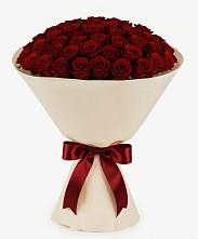 Букет 101 Бордовая роза Блэк Бакарра в Поведниках
