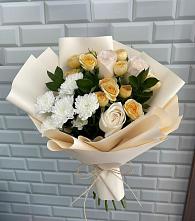 Букет цветов из:  Розы и Хризантемы в Поведниках