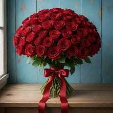 Букет Красные розы Блэк Меджик в Поведниках