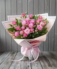 Букет Розовый кустик в Поведниках