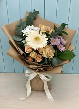 Букет цветов из:  Герберы и Хризантемы в Поведниках