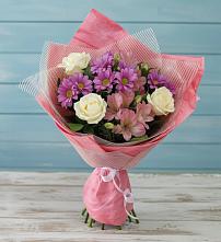 Букет цветов из:  Герберы в Поведниках
