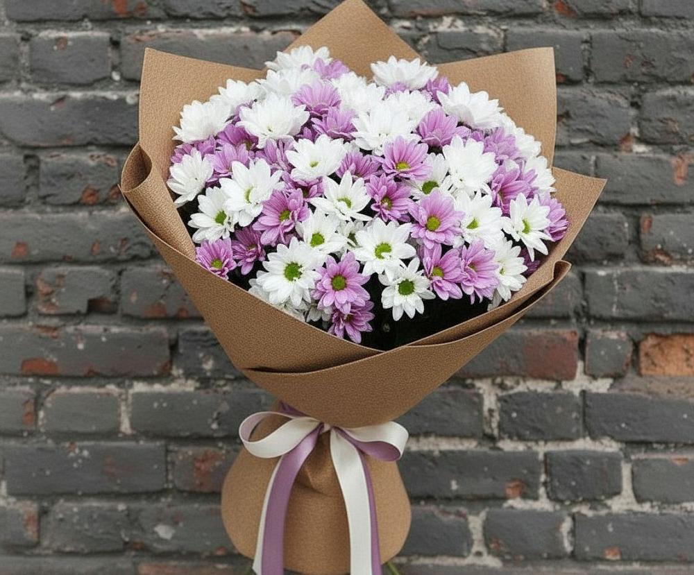 Букет цветов из: Хризантемы в Поведниках