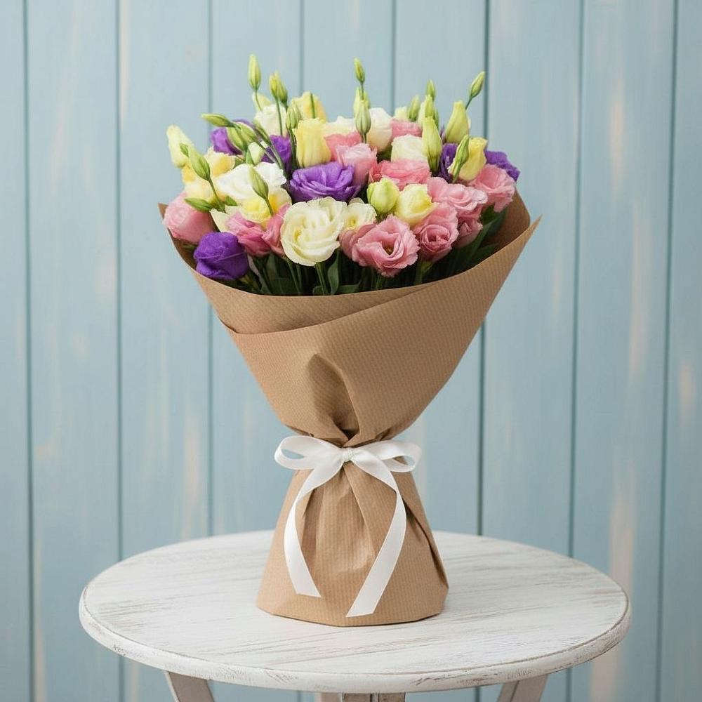 Букет цветов из: Лизиантусы в Поведниках