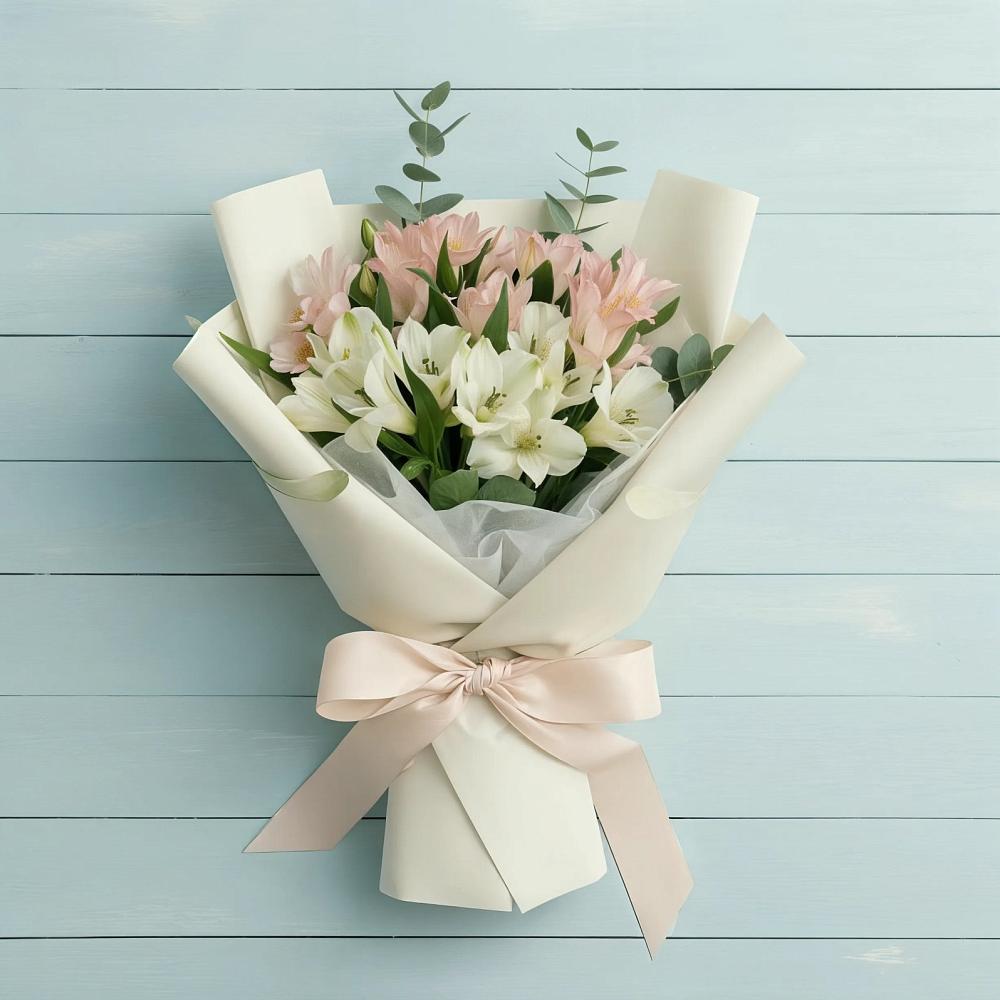 Букет цветов из: Альстромерии в Поведниках