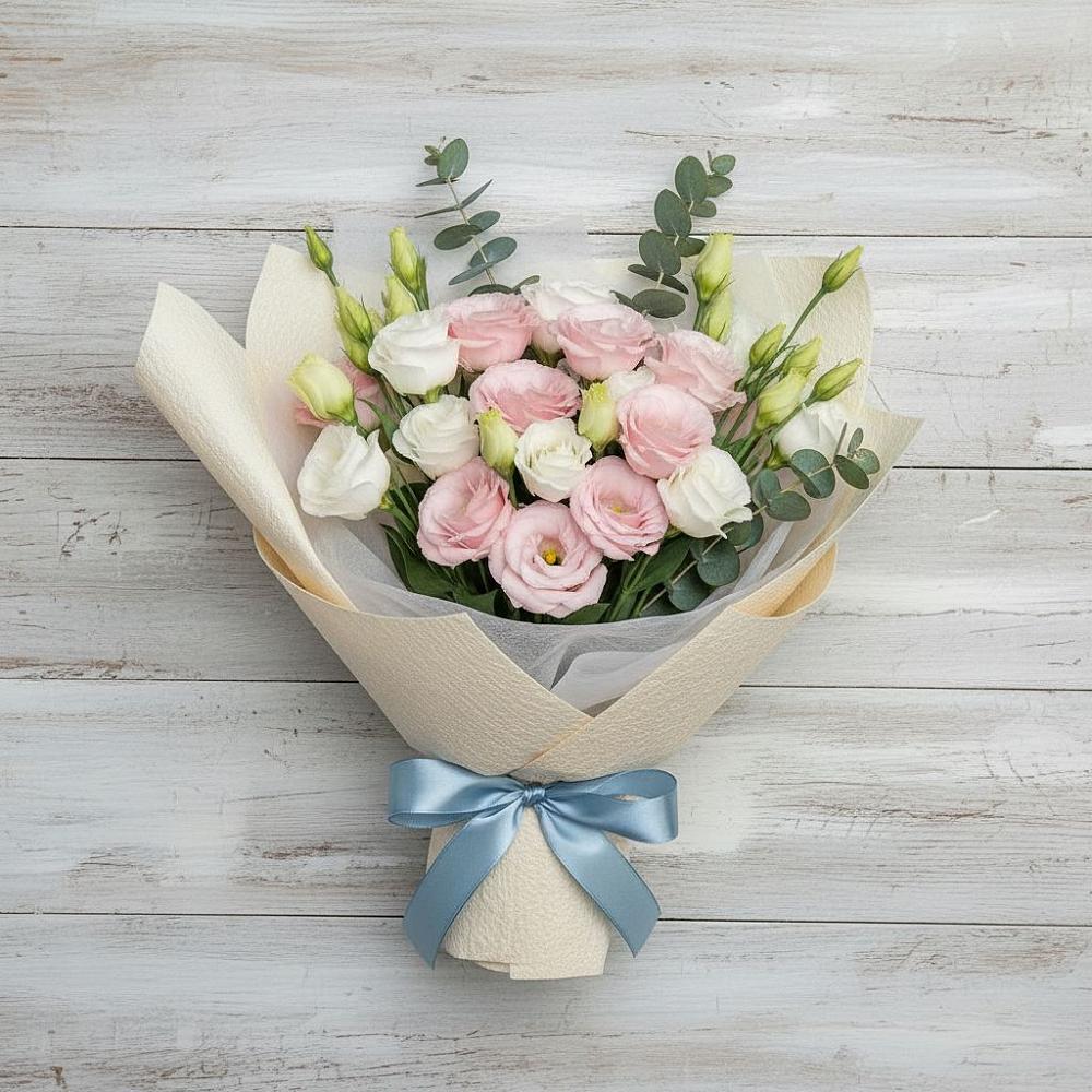 Букет цветов из: Лизиантусы в Поведниках